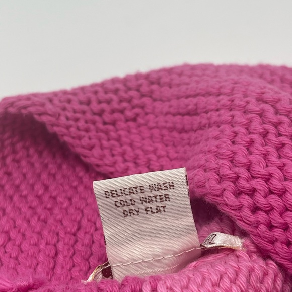 2H KNITS: Pink Knit Hat with Flower 🌸 Size: Kids Large - Picture 5 of 7